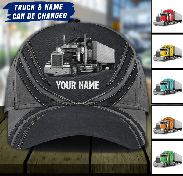 Trucker Dark Gray Personalized Classic Cap, Personalized Gift for Truckers - CP205PS07 Online Sale