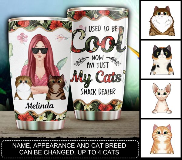 Gift For Mother Cat Personalized Tumbler, Personalized Gift for Cat Lovers, Cat Mom, Cat Dad - TB087PS05 Online now - Image 2