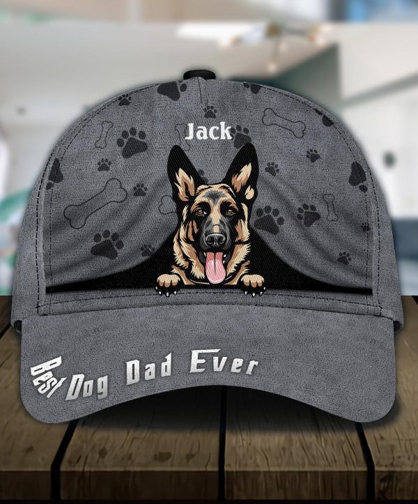 Gift For Father Dog Personalized Classic Cap, Personalized Gift for Dog Lovers, Dog Dad, Dog Mom - CP246PS11 Online Hot Sale