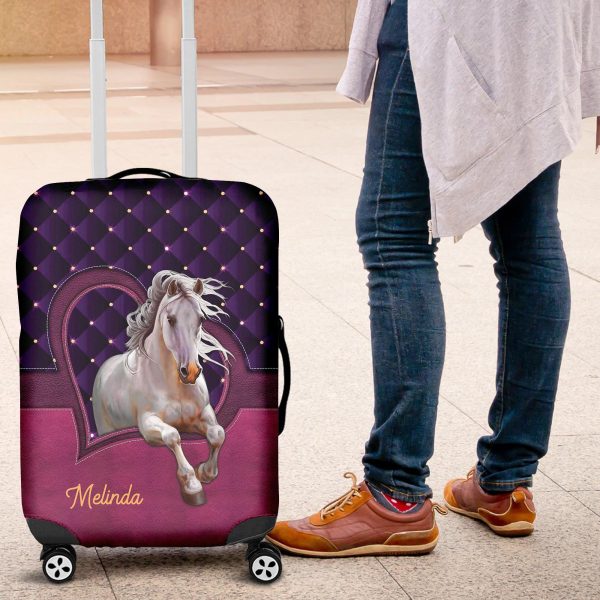 Personalized Horse Luggage Cover, Personalized Gift for Horse Lovers - LC005PS06 Fashion - Image 4